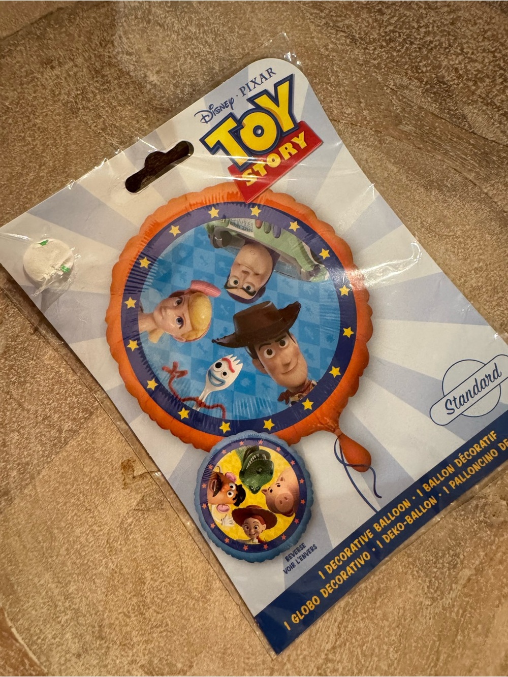 Amscan Toy Story Character Party Balloon in Orange and Blue